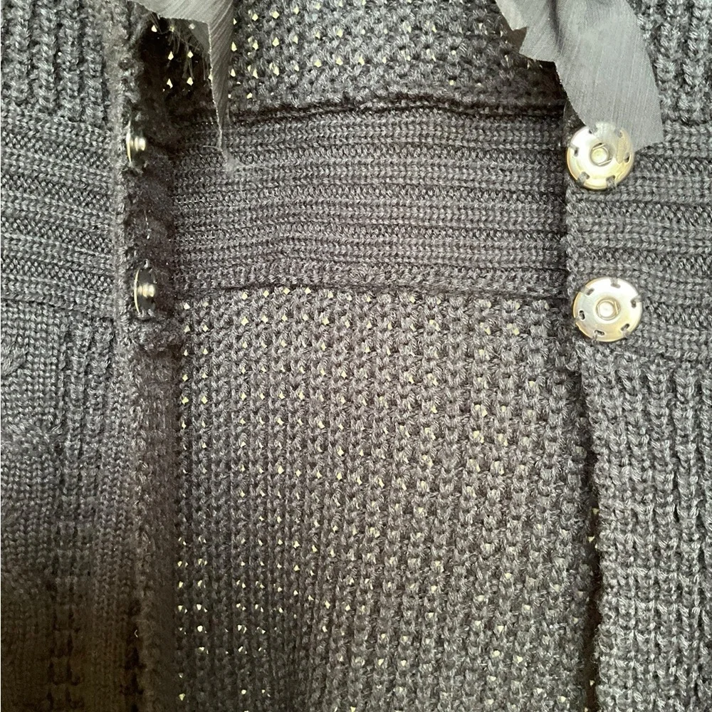 Cache Black Ruffled Cardigan - Picture 9 of 16